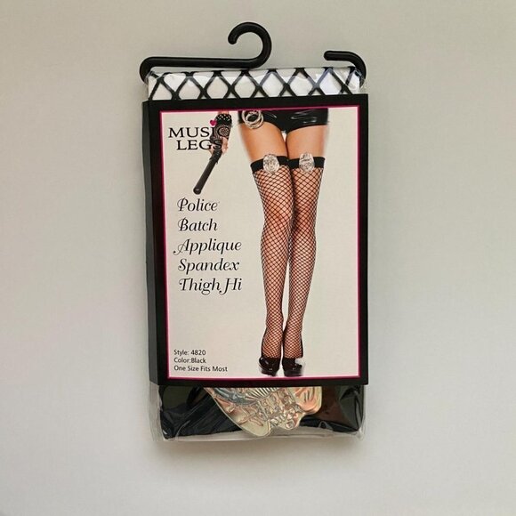 POLICE Batch Applique Spandex Thigh Hi - Picture 1 of 3